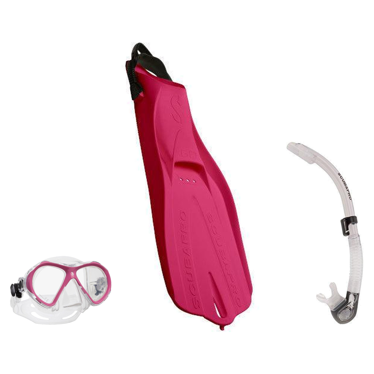 Scubapro Mask Fin Snorkel Package – Spectra Mini, Spectra or Zoom Mask + Nexus Purge Valve Snorkel + GO Travel Fins — Spectr…
