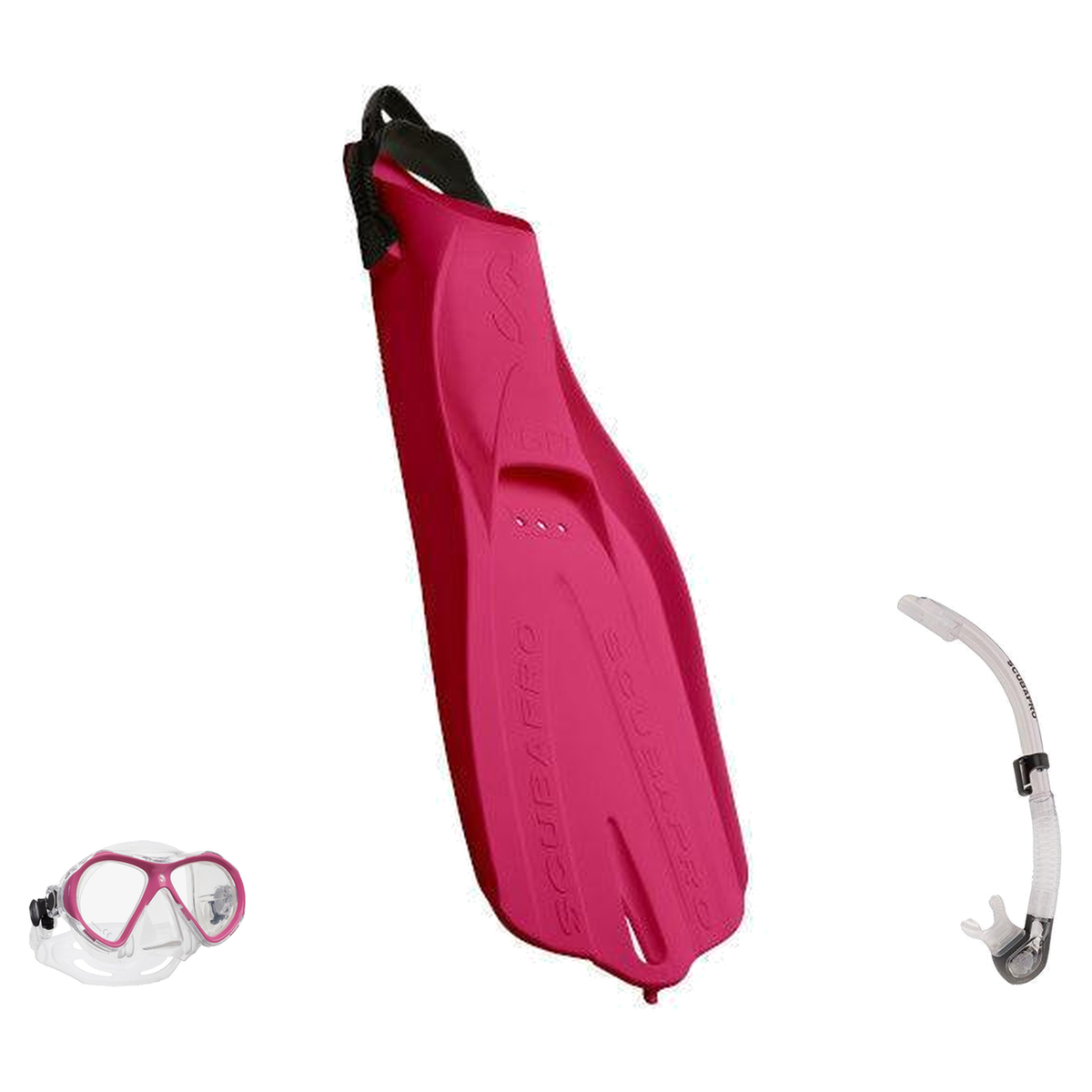 Scubapro Mask Fin Snorkel Package – Spectra Mini, Spectra or Zoom Mask + Nexus Purge Valve Snorkel + GO Travel Fins — Spectr…