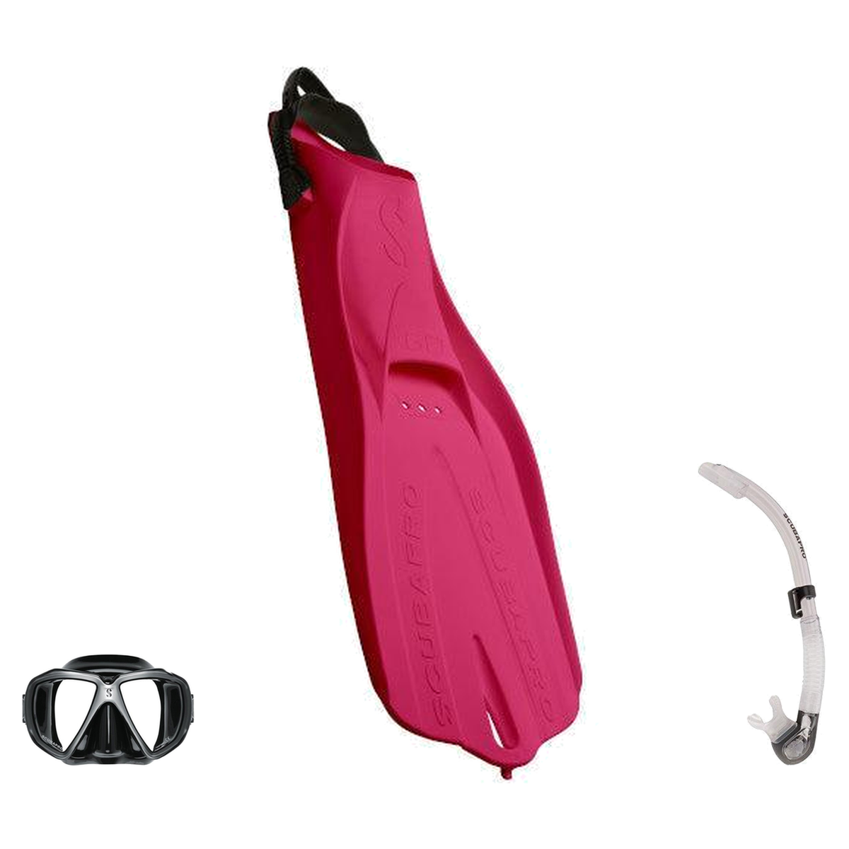 Scubapro Mask Fin Snorkel Package – Spectra Mini, Spectra or Zoom Mask + Nexus Purge Valve Snorkel + GO Travel Fins — Spectr…