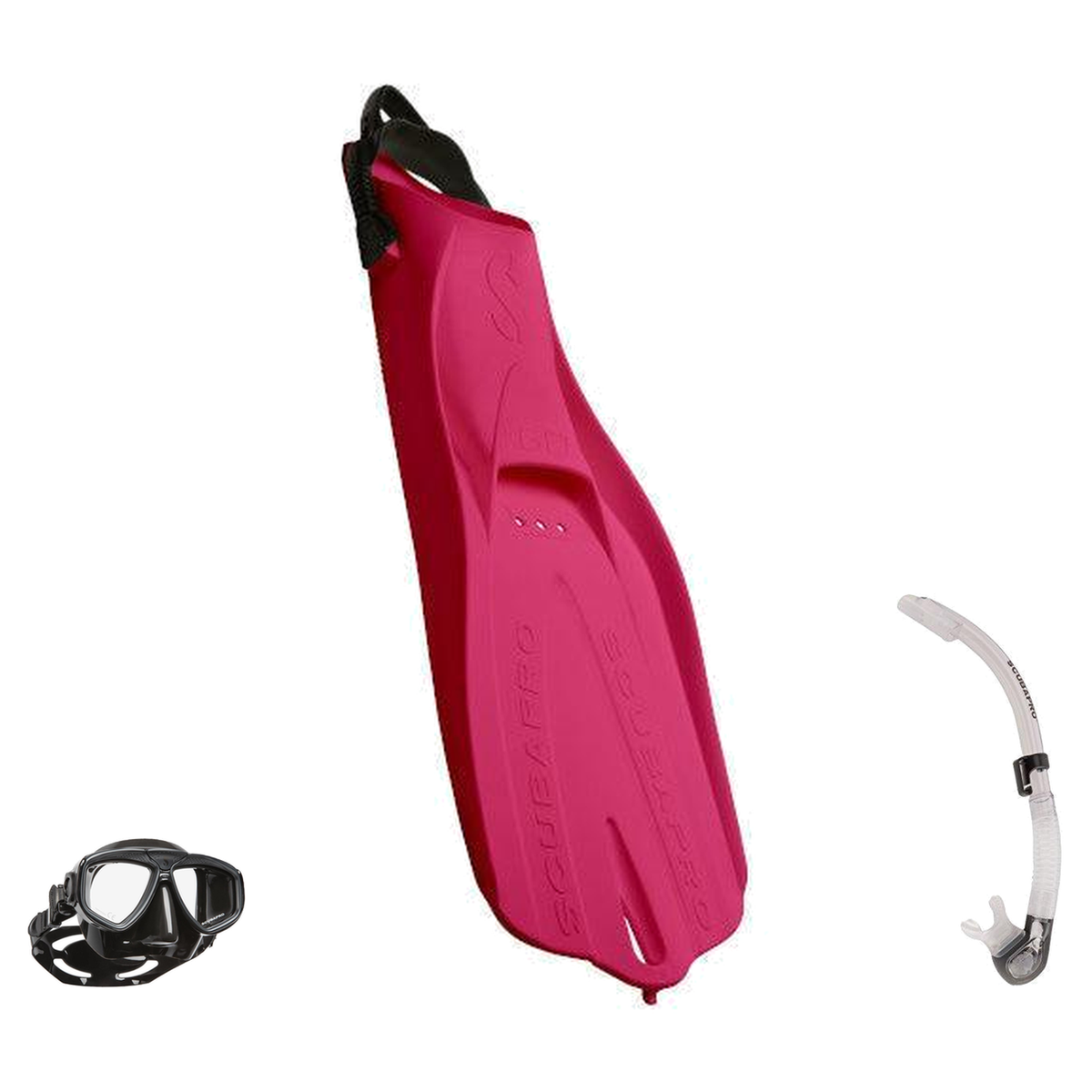 Scubapro Mask Fin Snorkel Package – Spectra Mini, Spectra or Zoom Mask + Nexus Purge Valve Snorkel + GO Travel Fins — Zoom,…