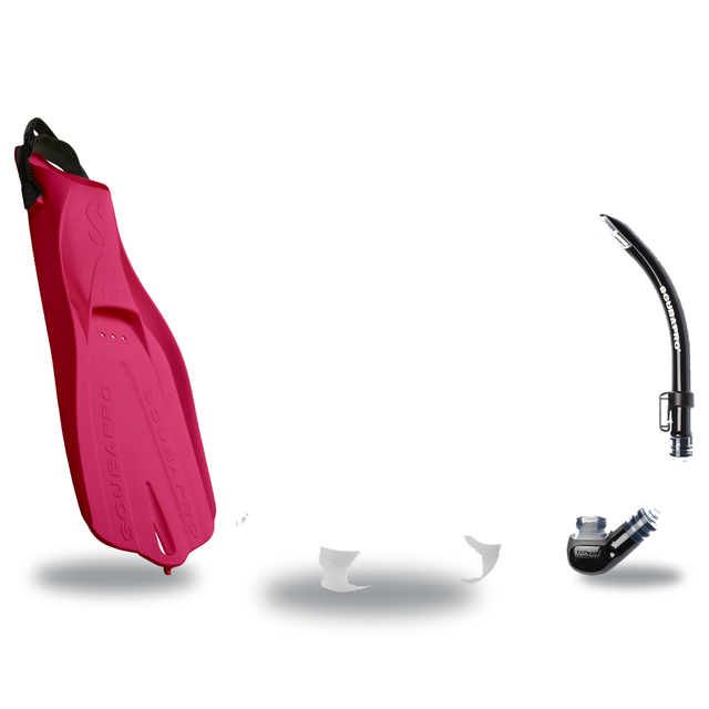 Scubapro Mask Fin Snorkel Package – Steel Comp, Steel Pro Frameless or Crystal Vu Plus Purge Mask + Nexus Purge Valve Snorke…