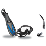 Scubapro Mask Fin Snorkel Package – Steel Comp, Steel Pro Frameless or Crystal Vu Plus Purge Mask + Nexus Purge Valve Snorke…