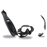 Scubapro Mask Fin Snorkel Package – Steel Comp, Steel Pro Frameless or Crystal Vu Plus Purge Mask + Nexus Purge Valve Snorke…