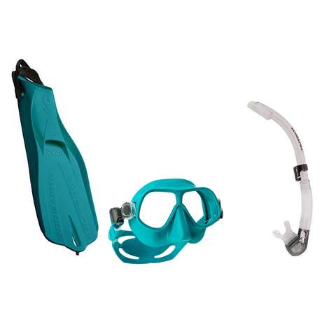 Scubapro Mask Fin Snorkel Package – Steel Comp, Steel Pro Frameless or Crystal Vu Plus Purge Mask + Nexus Purge Valve Snorke…