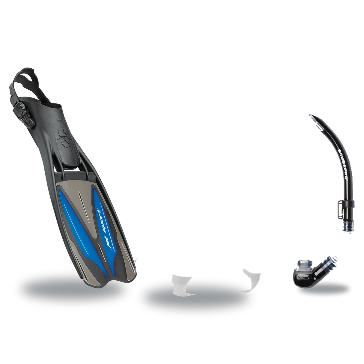 Scubapro Mask Fin Snorkel Package – Steel Comp, Steel Pro Frameless or Crystal Vu Plus Purge Mask + Nexus Purge Valve Snorke…