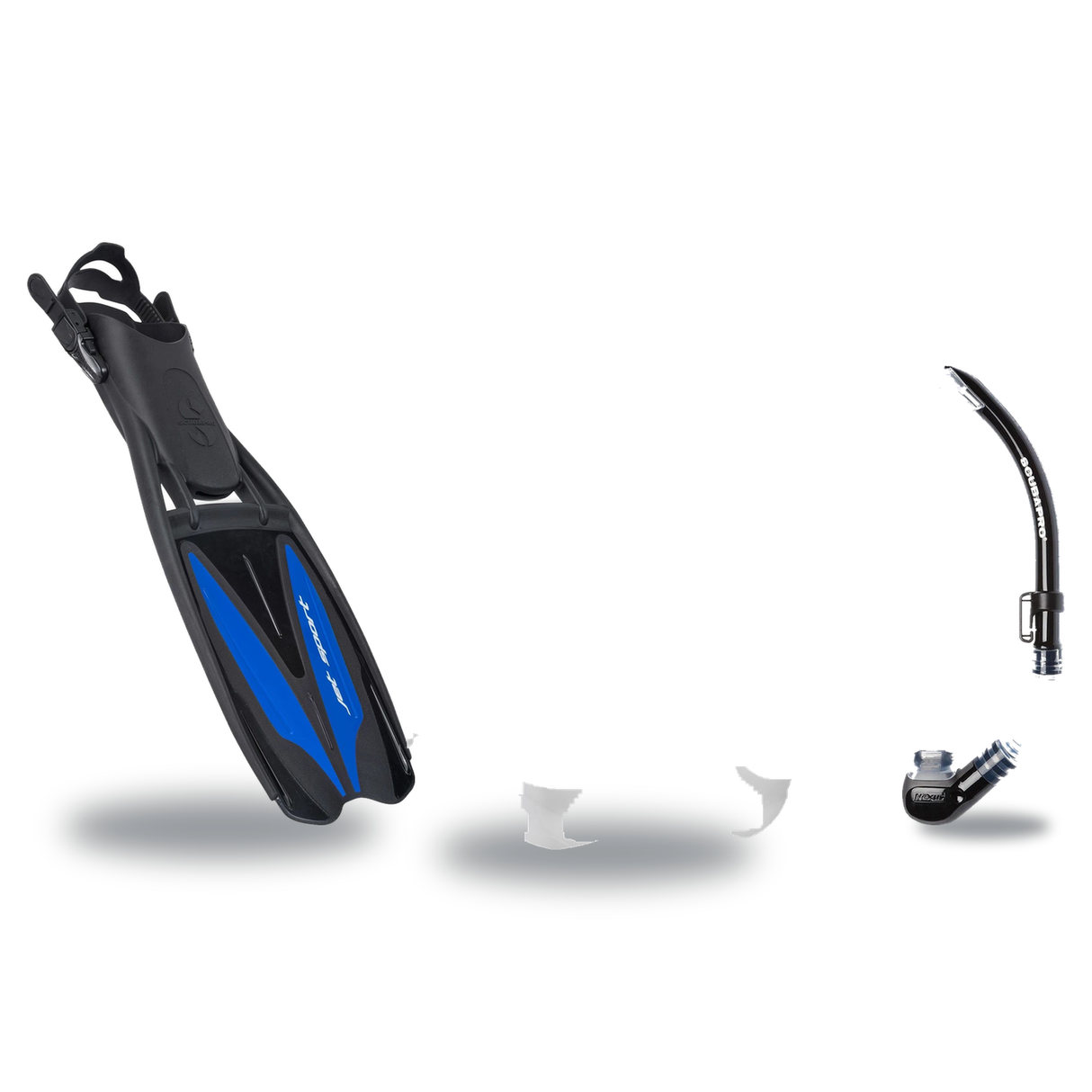 Scubapro Mask Fin Snorkel Package – Steel Comp, Steel Pro Frameless or Crystal Vu Plus Purge Mask + Nexus Purge Valve Snorke…