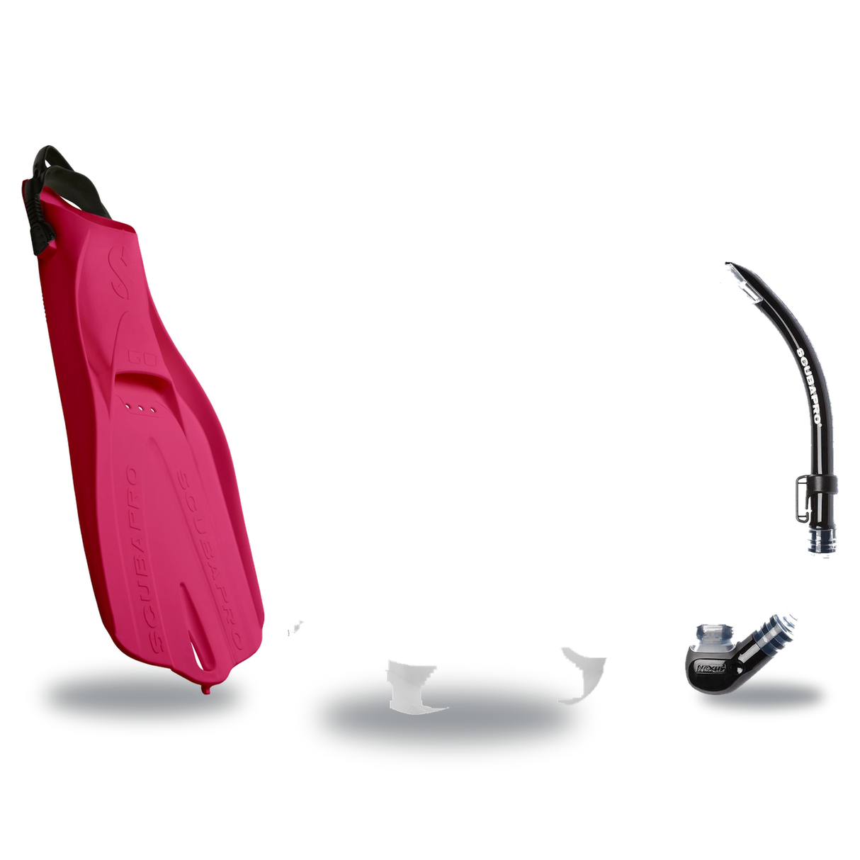 Scubapro Mask Fin Snorkel Package – Steel Pro Frameless, Steel Comp or Crystal Vu Plus Purge Mask + Nexus Purge Valve Snorke…