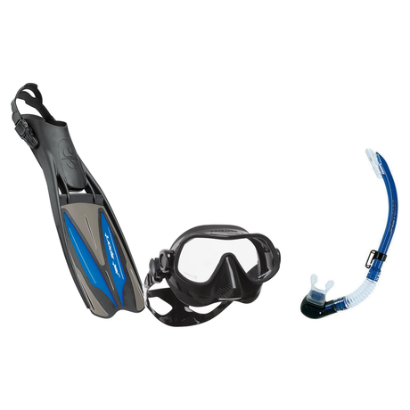 Scubapro Mask Fin Snorkel Package – Steel Pro Frameless, Steel Comp or Crystal Vu Plus Purge Mask + Nexus Purge Valve Snorke…