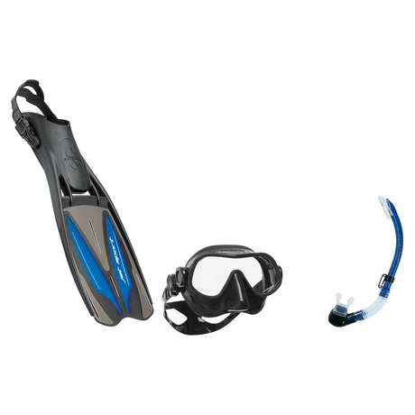 Scubapro Mask Fin Snorkel Package – Steel Pro Frameless, Steel Comp or Crystal Vu Plus Purge Mask + Nexus Purge Valve Snorke…