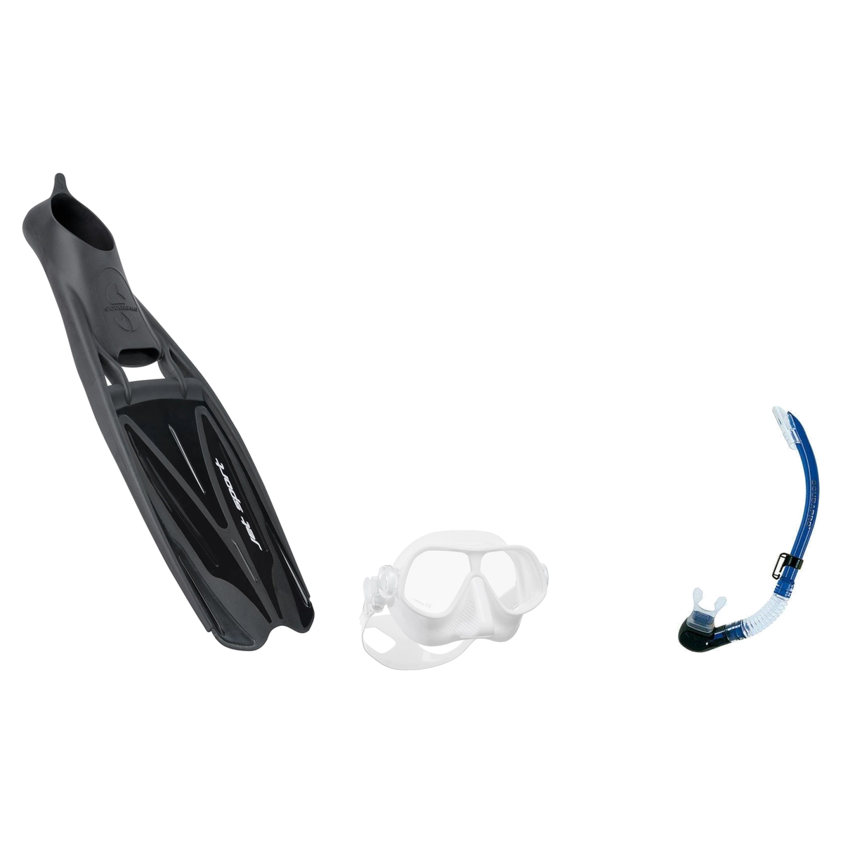 Scubapro Mask Fin Snorkel Package – Steel Pro Frameless, Steel Comp or Crystal Vu Plus Purge Mask + Nexus Purge Valve Snorke…
