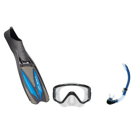 Scubapro Mask Fin Snorkel Package – Steel Pro Frameless, Steel Comp or Crystal Vu Plus Purge Mask + Nexus Purge Valve Snorke…