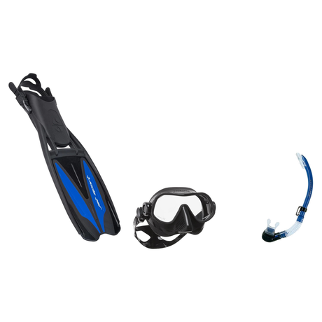 Scubapro Mask Fin Snorkel Package – Steel Pro Frameless, Steel Comp or Crystal Vu Plus Purge Mask + Nexus Purge Valve Snorke…