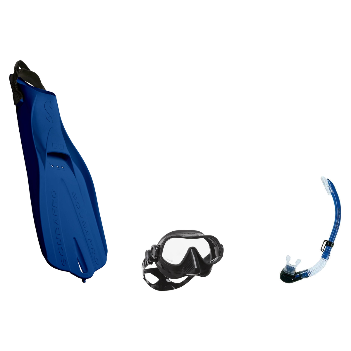 Scubapro Mask Fin Snorkel Package – Steel Pro Frameless, Steel Comp or Crystal Vu Plus Purge Mask + Nexus Purge Valve Snorke…