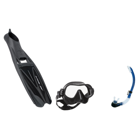 Scubapro Mask Fin Snorkel Package – Steel Pro Frameless, Steel Comp or Crystal Vu Plus Purge Mask + Nexus Purge Valve Snorke…