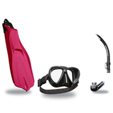 Scubapro Mask Fin Snorkel Package – Synergy Twin, Frameless or Gorilla Frameless Mask + Nexus Purge Valve Snorkel + GO Trave…