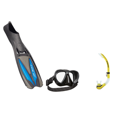 Scubapro Mask Fin Snorkel Package – Synergy Twin, Frameless or Gorilla Frameless Mask + Nexus Purge Valve Snorkel + GO Trave…