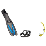 Scubapro Mask Fin Snorkel Package – Synergy Twin, Frameless or Gorilla Frameless Mask + Nexus Purge Valve Snorkel + GO Trave…