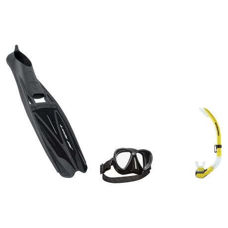 Scubapro Mask Fin Snorkel Package – Synergy Twin, Frameless or Gorilla Frameless Mask + Nexus Purge Valve Snorkel + GO Trave…