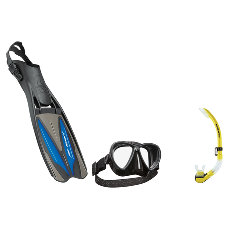 Scubapro Mask Fin Snorkel Package – Synergy Twin, Frameless or Gorilla Frameless Mask + Nexus Purge Valve Snorkel + GO Trave…