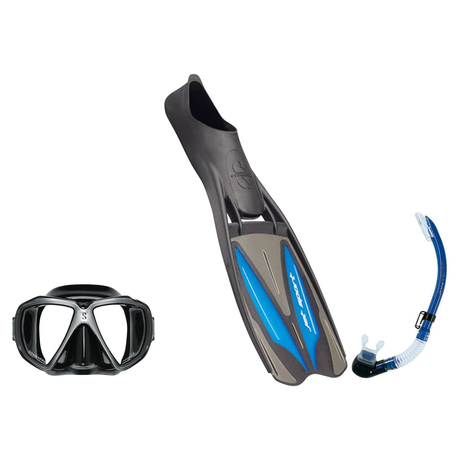 Scubapro Mask Fin Snorkel Package – Trinidad 3, Ghost or Spectra Mask + Nexus Purge Valve Snorkel + GO Travel Fins — Spectra…