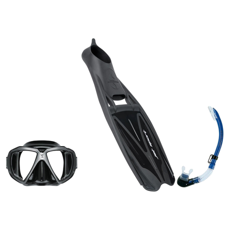 Scubapro Mask Fin Snorkel Package – Trinidad 3, Ghost or Spectra Mask + Nexus Purge Valve Snorkel + GO Travel Fins — Spectra…