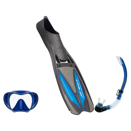 Scubapro Mask Fin Snorkel Package – Trinidad 3, Ghost or Spectra Mask + Nexus Purge Valve Snorkel + GO Travel Fins — Trinida…