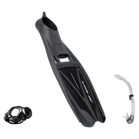 Scubapro Mask Fin Snorkel Package – Zoom Lite, Spectra or Spectra Mini Mask + Nexus Purge Valve Snorkel + GO Travel Fins — S…