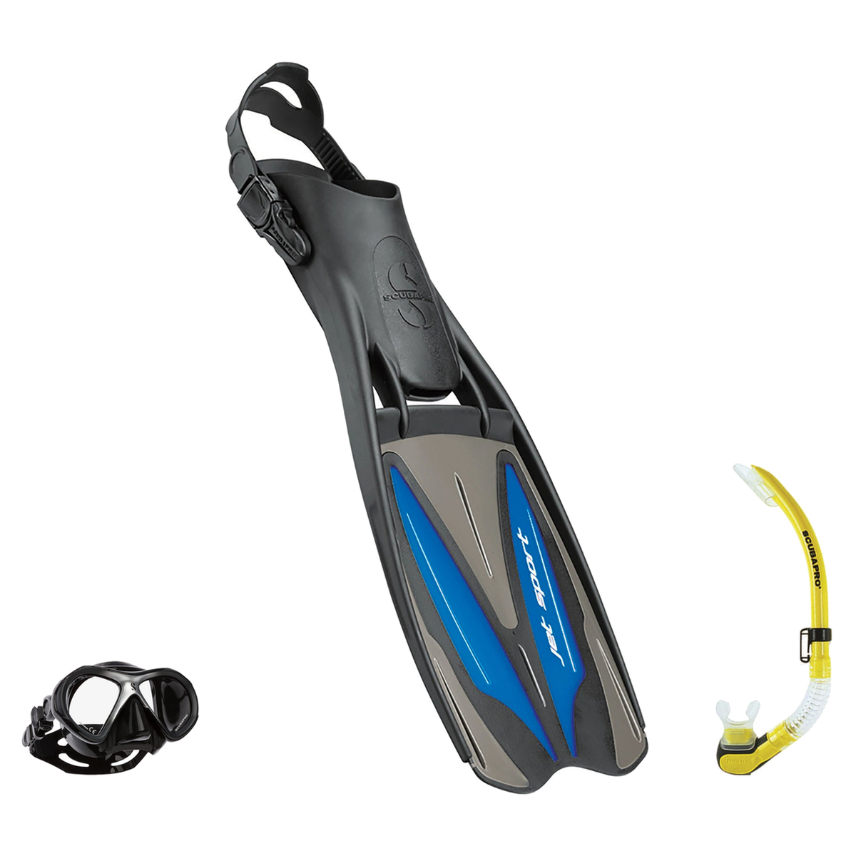 Scubapro Mask Fin Snorkel Package – Zoom, Spectra or Spectra Mini Mask + Nexus Purge Valve Snorkel + GO Travel Fins — Spectr…