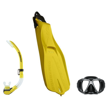 Scubapro Mask Fin Snorkel Package – Zoom, Spectra or Spectra Mini Mask + Nexus Purge Valve Snorkel + GO Travel Fins — Spectr…