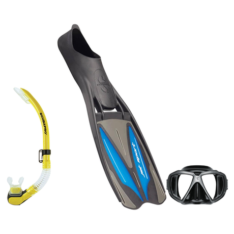 Scubapro Mask Fin Snorkel Package – Zoom, Spectra or Spectra Mini Mask + Nexus Purge Valve Snorkel + GO Travel Fins — Spectr…