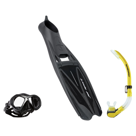 Scubapro Mask Fin Snorkel Package – Zoom, Spectra or Spectra Mini Mask + Nexus Purge Valve Snorkel + GO Travel Fins — Spectr…