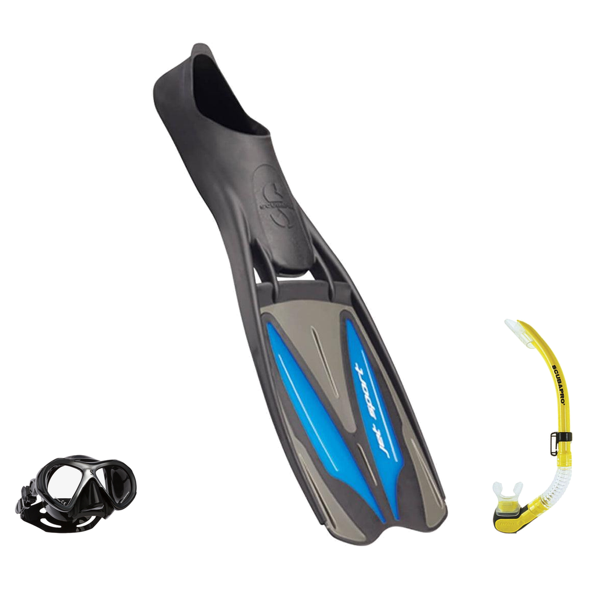 Scubapro Mask Fin Snorkel Package – Zoom, Spectra or Spectra Mini Mask + Nexus Purge Valve Snorkel + GO Travel Fins — Spectr…