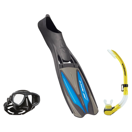 Scubapro Mask Fin Snorkel Package – Zoom, Spectra or Spectra Mini Mask + Nexus Purge Valve Snorkel + GO Travel Fins — Zoom,…