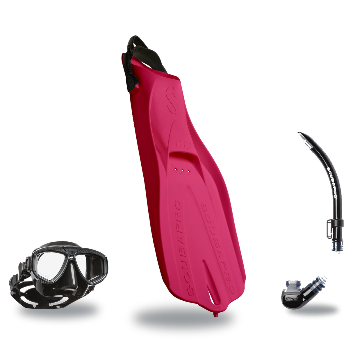 Scubapro Mask Fin Snorkel Package – Zoom, Spectra or Spectra Mini Mask + Nexus Purge Valve Snorkel + GO Travel Fins — Zoom,…