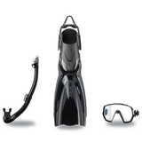 Tusa Mask Fin Snorkel Package – Freedom Elite Single Lens, Tina Single Lens or Imprex 3-D Hyperdry Single Lens Mask + Hyperd…