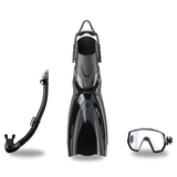 Tusa Mask Fin Snorkel Package – Freedom Elite Single Lens, Tina Single Lens or Imprex 3-D Hyperdry Single Lens Mask + Hyperd…
