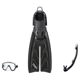Tusa Mask Fin Snorkel Package – Freedom Elite Single Lens, Tina Single Lens or Imprex 3-D Hyperdry Single Lens Mask + Hyperd…