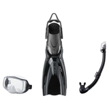 Tusa Mask Fin Snorkel Package – Freedom Elite Single Lens, Tina Single Lens or Imprex 3-D Hyperdry Single Lens Mask + Hyperd…