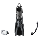 Tusa Mask Fin Snorkel Package – Freedom Elite Single Lens, Tina Single Lens or Imprex 3-D Hyperdry Single Lens Mask + Hyperd…