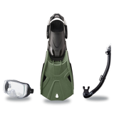 Tusa Mask Fin Snorkel Package – Freedom Elite Single Lens, Tina Single Lens or Imprex 3-D Hyperdry Single Lens Mask + Hyperd…