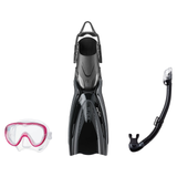 Tusa Mask Fin Snorkel Package – Freedom Elite Single Lens, Tina Single Lens or Imprex 3-D Hyperdry Single Lens Mask + Hyperd…