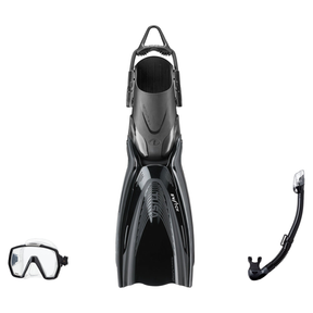Tusa Mask Fin Snorkel Package – Freedom HD Single Lens, Zensee or Ino Mask + Hyperdry Elite II Snorkel + HyFlex Switch Open…