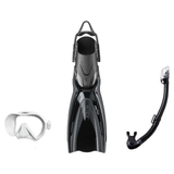 Tusa Mask Fin Snorkel Package – Freedom HD Single Lens, Zensee or Ino Mask + Hyperdry Elite II Snorkel + HyFlex Switch Open…