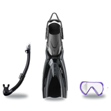 Tusa Mask Fin Snorkel Package – Freedom HD Single Lens, Zensee or Ino Mask + Hyperdry Elite II Snorkel + HyFlex Switch Open…