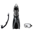 Tusa Mask Fin Snorkel Package – Freedom Tri-Quest Single Lens, Tina Single Lens or Ino Mask + Hyperdry Elite II Snorkel + Hy…