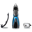 Tusa Mask Fin Snorkel Package – Freedom Tri-Quest Single Lens, Tina Single Lens or Ino Mask + Hyperdry Elite II Snorkel + Hy…