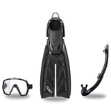 Tusa Mask Fin Snorkel Package – Freedom HD Single Lens, Zensee or Ino Mask + Hyperdry Elite II Snorkel + Hyflex Zoom Fins —…