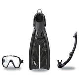 Tusa Mask Fin Snorkel Package – Freedom HD Single Lens, Zensee or Ino Mask + Hyperdry Elite II Snorkel + Hyflex Zoom Fins —…