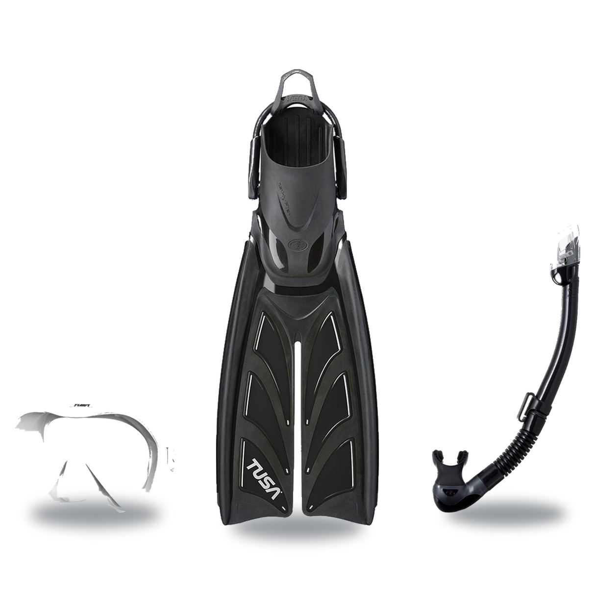 Tusa Mask Fin Snorkel Package – Freedom HD Single Lens, Zensee or Ino Mask + Hyperdry Elite II Snorkel + Hyflex Zoom Fins —…