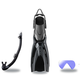 Tusa Mask Fin Snorkel Package – Ino Pro Diving Silicone, Zensee Pro or Visio Pro Single Lens Mask + Hyperdry Elite II Snorke…